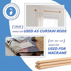 Unfinished Hardwood Dowels - 3/8 Inch x 12 Inch, Pack of 25 for Crafts and DIY Projects - size: 3/8" x 12" Dowels