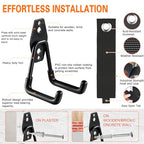 HUPBIPY 18 Pack Garage Hooks Heavy Duty, Wall Mount Ladder Hooks - color: 18 Pack Black