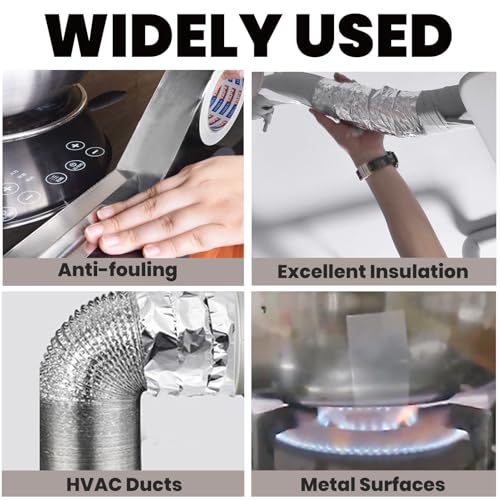 ADHES Heavy Duty Aluminum Foil Tape 4 Inch x 210 Feet(70 Yards) - size: 4in x 70yd