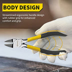 BOOSDEN Wire Cutter 6.5 inch Cutting Pliers Diagonal Cutter Snipper 10 Pack - size: 6.5"- 10 Pack