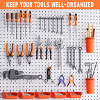 INCLY 330PCS Upgraded Pegboard Accessories Organizer Kit with Bins & Cups - size: 330 pCS