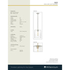 Open Box - Millennium Lighting 9221-MG - Pendants Indoor Lighting