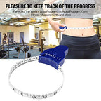 2PCS Body Measure Tape 60inch (150cm), Automatic Telescopic Tape Measure for Body Measurement & Weight Loss, Accurate Tape Measure for Tailor, Sewing, Fitness, Handcrafts, Clothes - color: Blue