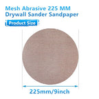 25 Pcs 9-Inch Mesh Sanding Discs, 60-180 Grit, Hook and Loop, Low-Dust Drywall Sandpaper for Electric Sanders, Pole Sanders & Dustless Drywall Sander with Vacuum - style: 9 Inch Mesh Sanding Discs