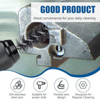 10 Pcs Wire Brush for Drill，Ultra-Durable Metal Wire Brush Set w/ 1/4" Hex Shank, Multiple Sizes Compatible with Power Drill, Impact Driver & Tube Cleaning