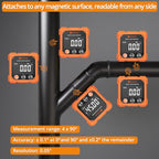 Neoteck 4-Side Magnetic Digital Angle Finder with Laser Class 2,<1mW Output