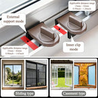 4 Pack Adjustable Sliding Window Locks Window Wedge Window Stop for Home Office and Car by HRLORKC