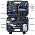 Prostormer 160-Piece Tool Set, General Household Tool Kit, Blue - color: Blue
