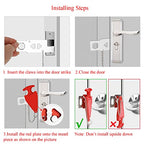 Portable Door Lock for Travel, No-Drill Hotel Security Lock -2 Pack - color: Lock 2Pack