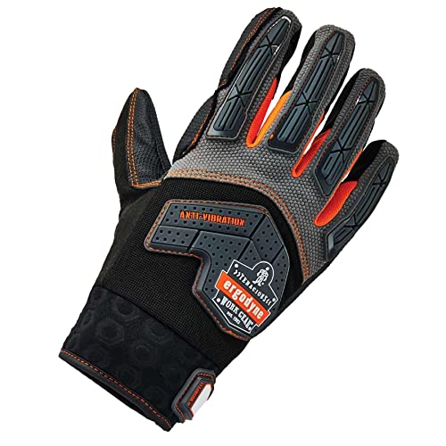Ergodyne ProFlex 9015F(x) Certified Anti-Vibration Gloves, Medium, Black - size: Medium (Pack of 1)