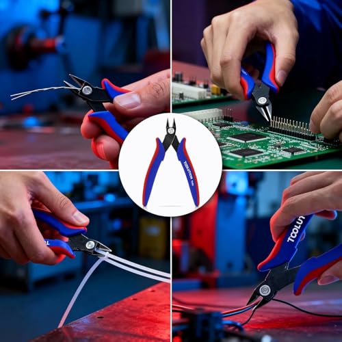 2-Piece Electrician's Pliers Set Professional Wire Stripping Tool - color: Flush Cutter+wire Stripper