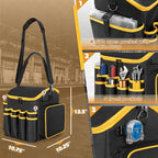 Marscamd Heavy Duty Tool Bag with a Detachable Divider & Multiple Pockets