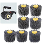 Professional Abrasive Nylon Drawing Wheel Drum Burnishing Brush – Ideal for Wooden Polishing | Durable 60 Grit Black | 1 Pack - size: 60 Grit, Black