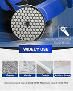 SHDIATOOL 7Pcs 4-Inch Dry Diamond Polishing Pads Grit 200 for Granite Marble Stone Sanding Pads Grinding Pads Abrasive Set - style: Grit 200