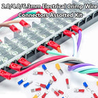 Tnisesm 280PCS Wire Connectors - Insulated Electrical Wire Terminals - color: 280PCS, size: Crimp style