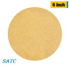 S SATC 100 PCS PSA Sanding Discs 6 Inch Adhesive Backed Sandpaper 80 Grit Sander Attachment for Drill Self Stick Aluminum Oxide Round Automotive Sandpaper with Sticky Back - style: 80 Grit