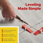 3000 Pcs Wedges for Tile Leveling System - Saves You Time for Perfect Precise Installation of Ceramic Tiles - Get Professional Results for Your Shower, Bathroom, Backsplash - size: 3000 Wedges