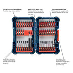 Bosch SDMS44 44-Piece Assorted Impact Tough Screwdriving Custom Case System Set for Screwdriving Applications - size: 44-Piece Set, style: Screwdriving