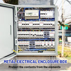 Electrical Junction Box 24x24x12, NEMA 4X IP66 Steel Enclosure Box - size: 24 x 24 x 12''