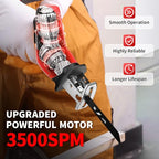 FULLYEA Reciprocating Saw Cordless, 3500SPM Variable Speed, 2x2.0Ah Battery
