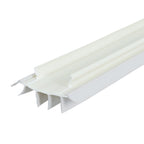 36 in. White Vinyl Concealed Kerf/Channel Fit Under Door Seal