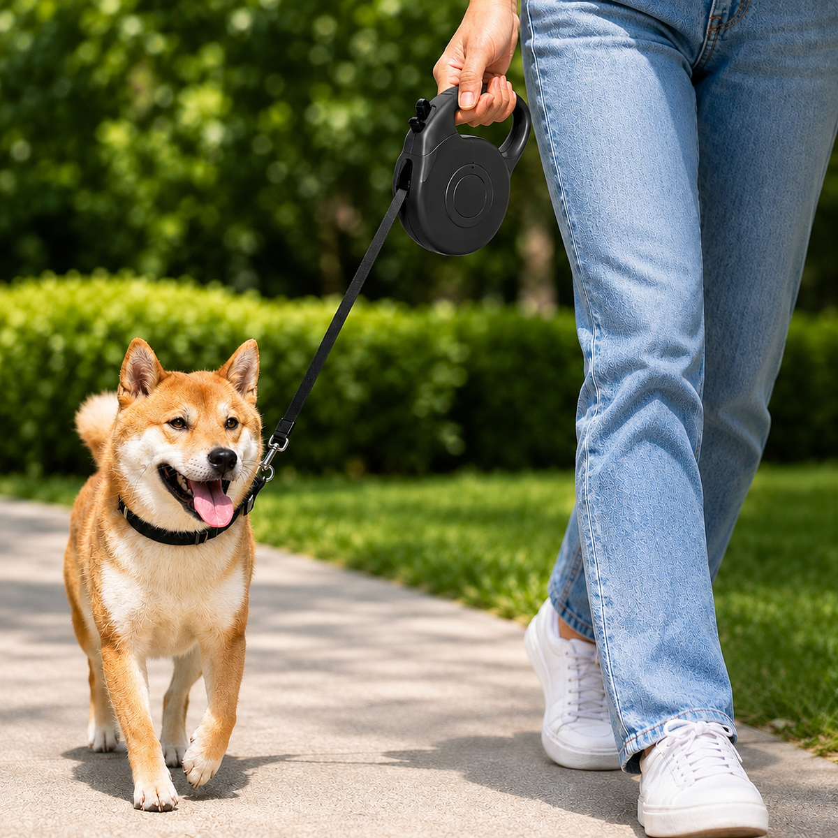 Retractable Dog Leash 3M 11.5FT Lockable Lead Choose Your Colour