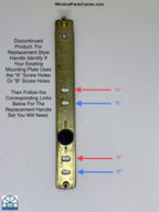 516 - W&F Upgrade Handle Handle Set Brass and Wood Handle - See Description to Order Replacement Option