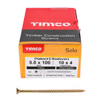 Solo Countersunk Multipurpose Wood Screws