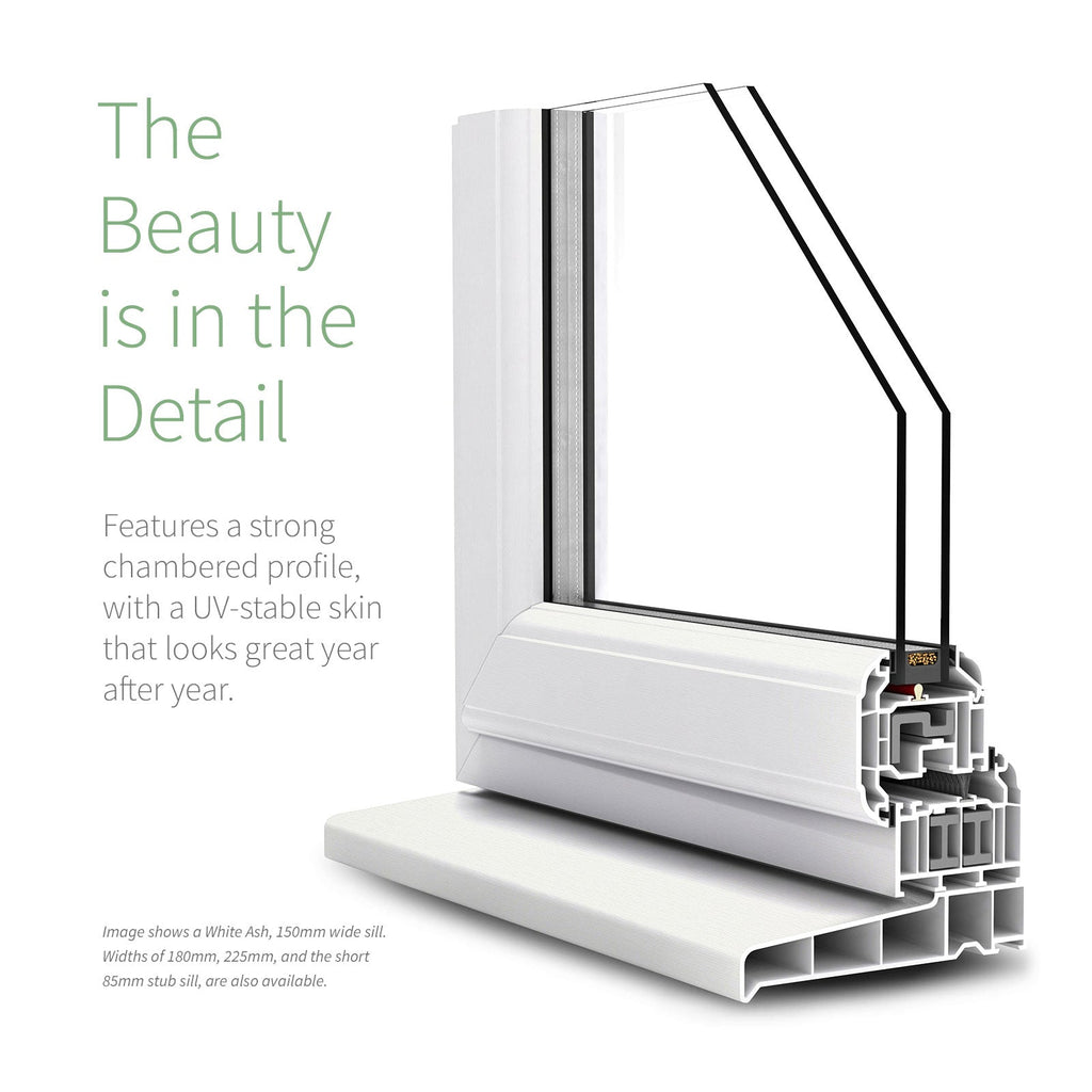 180mm Profile 22 Window Sill (with End Caps)