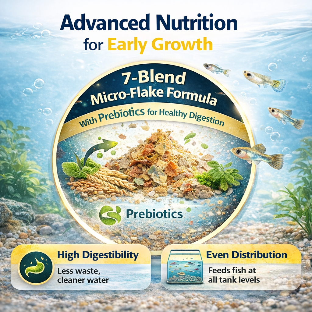 TetraMin Baby Fish Food 30g – Micro-Flake Nutrition for Fry 1cm Length