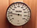 Thermometer °F, glass face