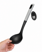 6PK Nylon Kitchen Ladle Large Soup Spoon Deep Serving Cooking Utensils Black