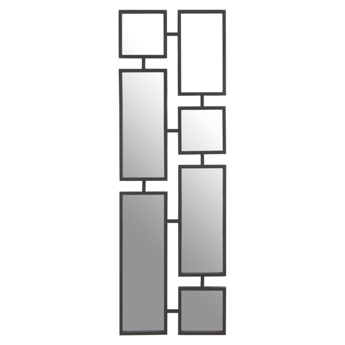 Beauly Black Finish Iron Wall Mirror