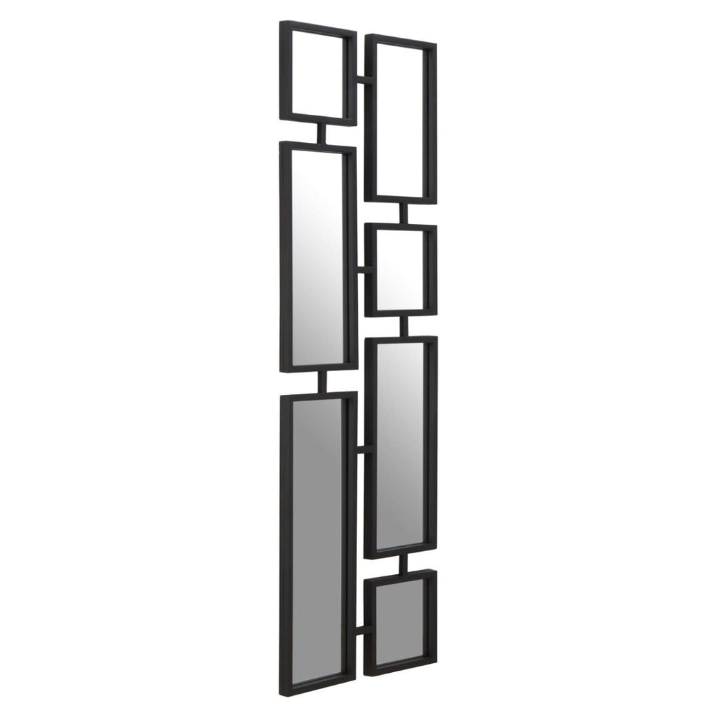 Beauly Black Finish Iron Wall Mirror