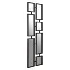 Beauly Black Finish Iron Wall Mirror