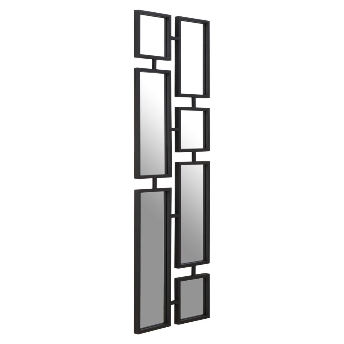 Beauly Black Finish Iron Wall Mirror