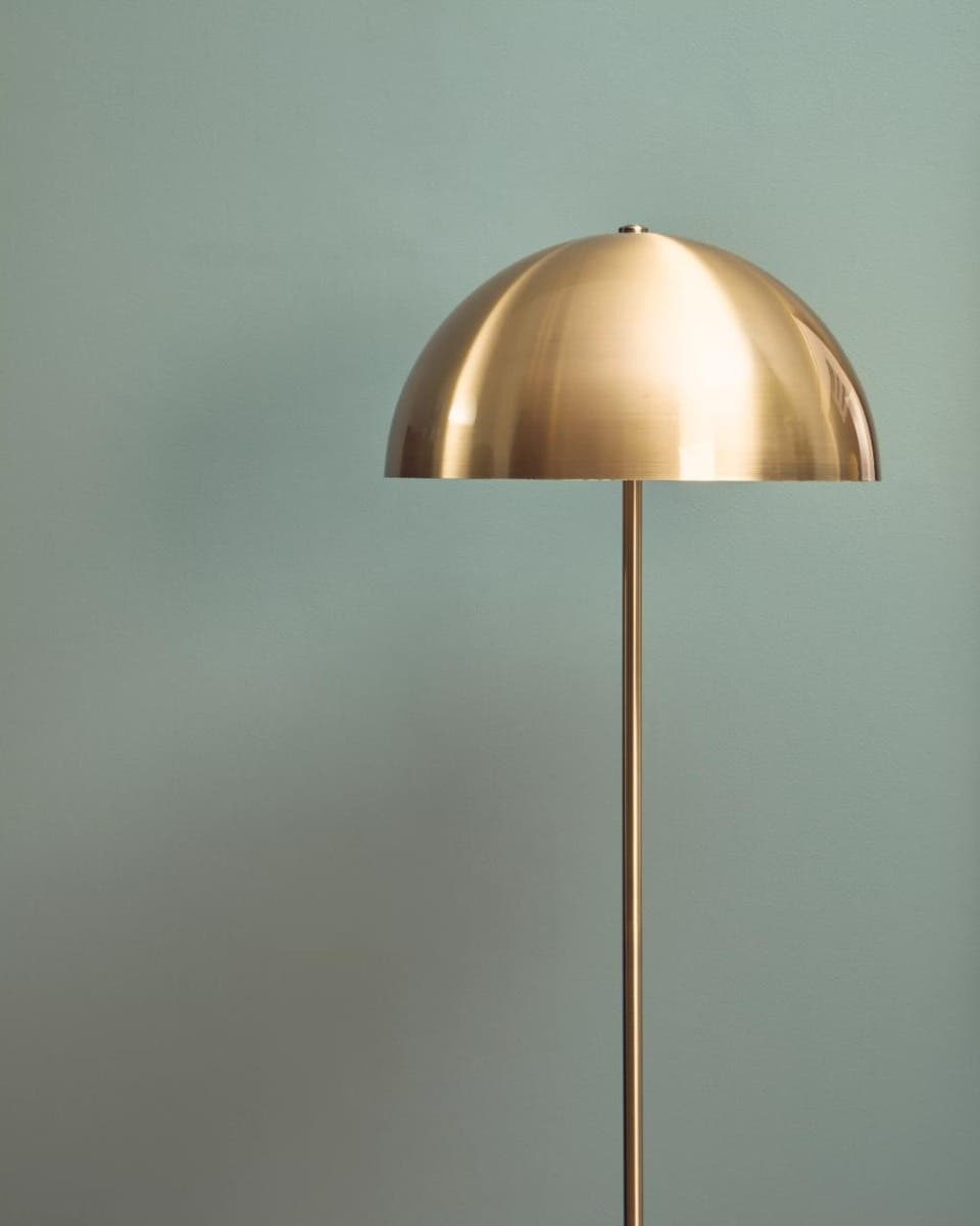 Murdoch Brushed Brass Metal Floor Lamp
