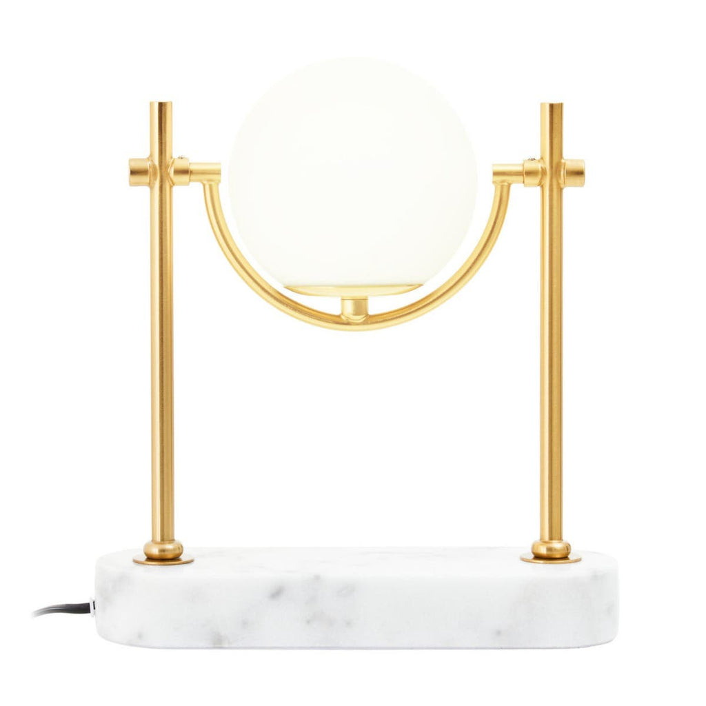 Zalika Marble And Gold Orb Table Lamp