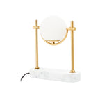 Zalika Marble And Gold Orb Table Lamp