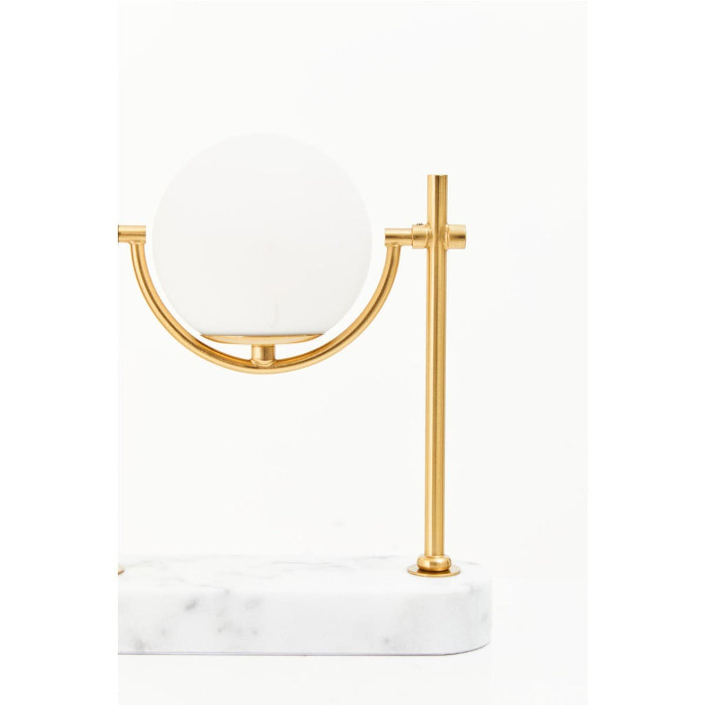 Zalika Marble And Gold Orb Table Lamp