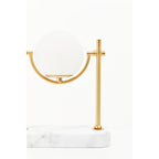 Zalika Marble And Gold Orb Table Lamp