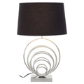 Zayda Brushed Chrome Sphere Table Lamp