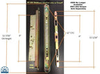 555 - AmesburyTruth 2 Point Recessed Mortise Lock with pocket face plate - Discontinued See Product Description for Replacement Option