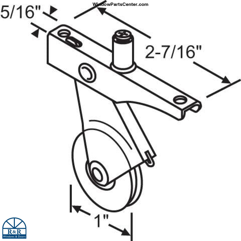 559 Replacement Rite and Metal Industry  Screen Door Roller