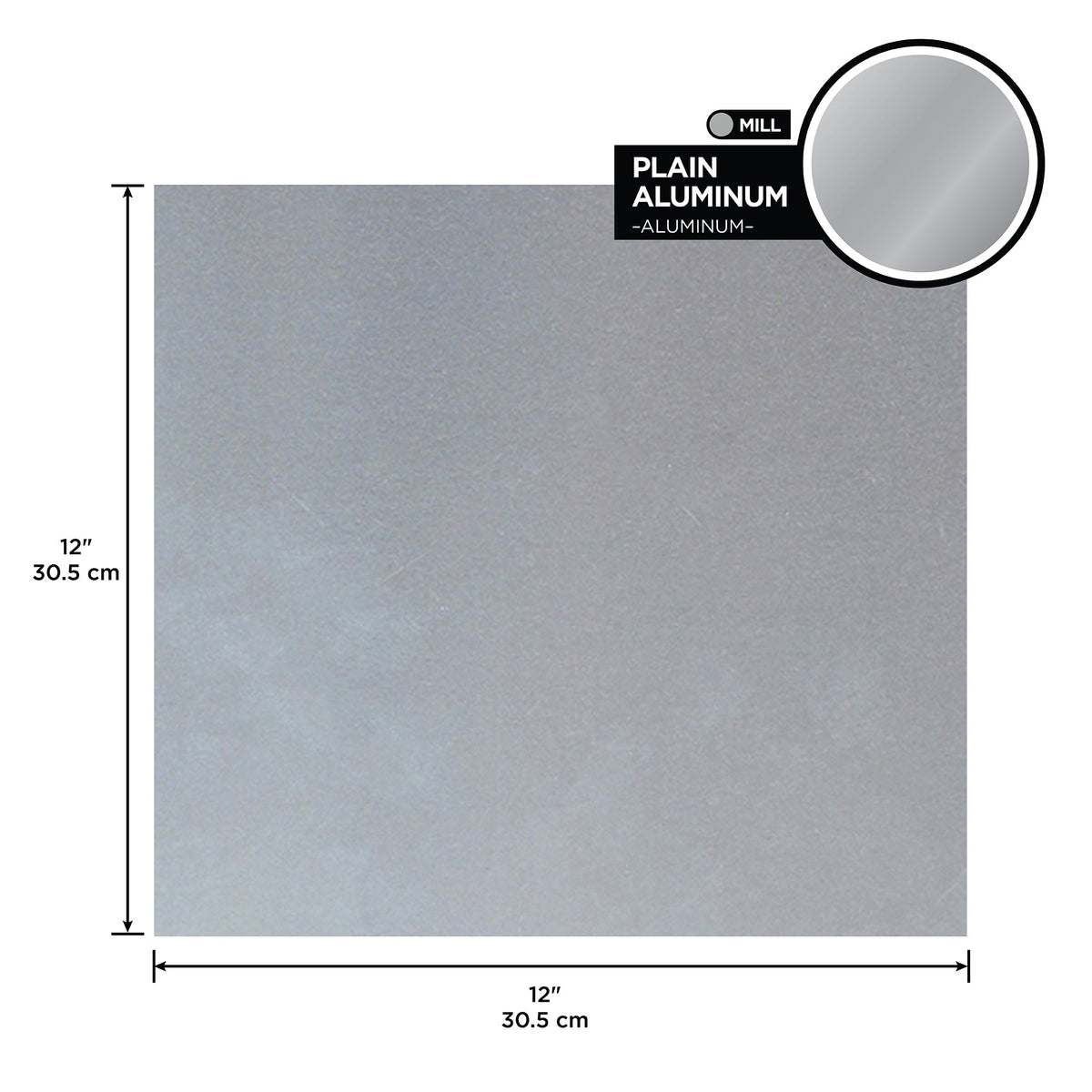 0.019 in. Mill Aluminum Sheet  Plain