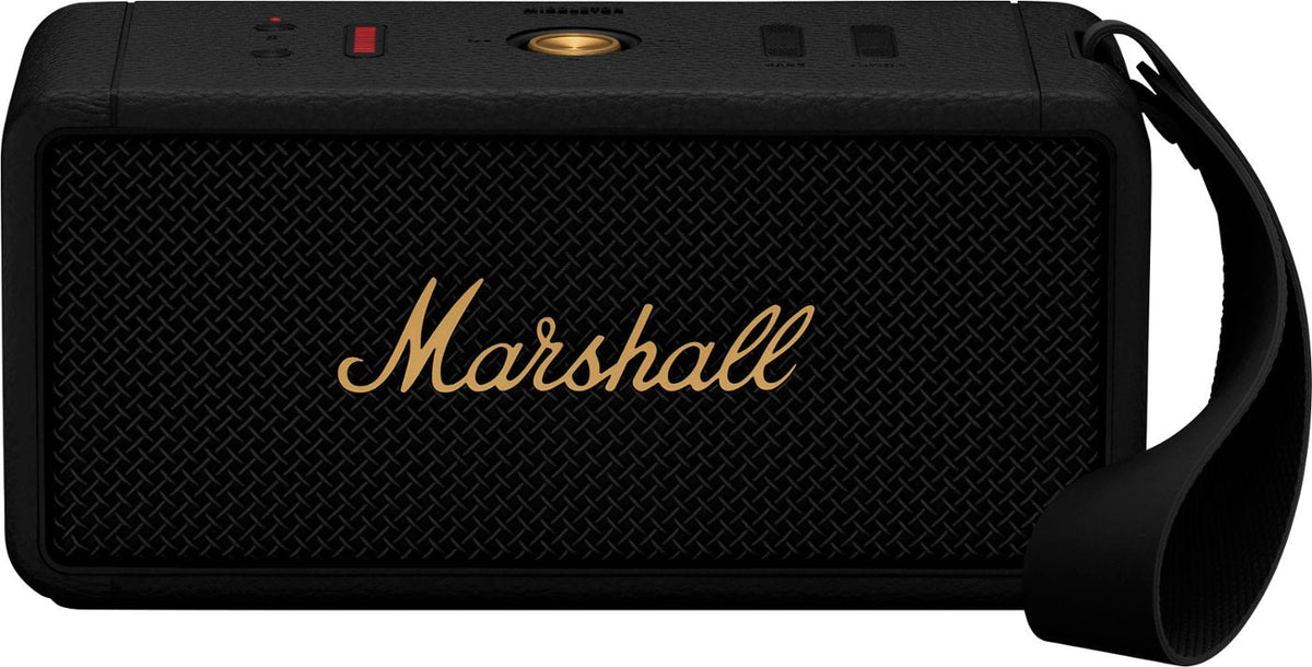 Marshall Middleton Portable Wireless Bluetooth Speaker - Black & Brass (1006034) – Certified Refurbished