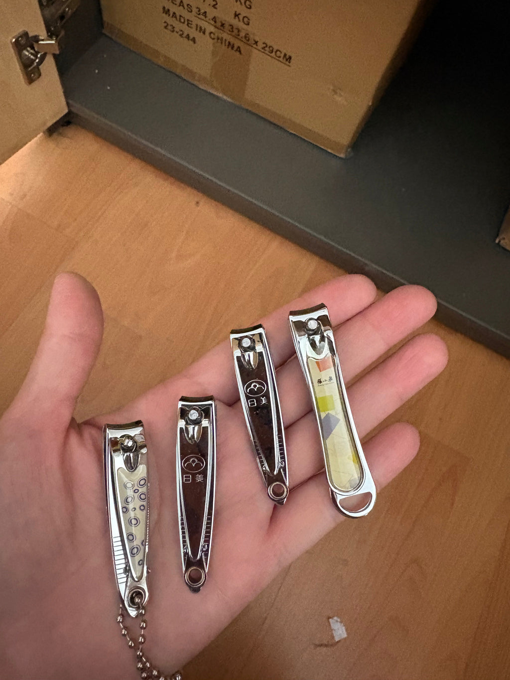 12PK Small Nail Clippers Stainless Steel Manicure Cutter Random Designs Travel
