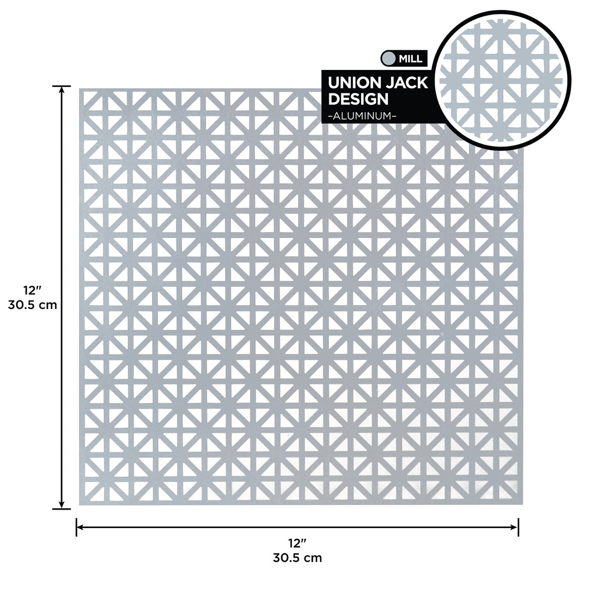 0.020 in. Mill Aluminum Sheet Union Jack
