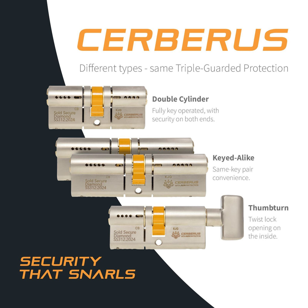 CERBERUS TS007 3* Euro Cylinder
