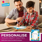 Kids Birthday Party Invitations with Envelopes – 28 Pack